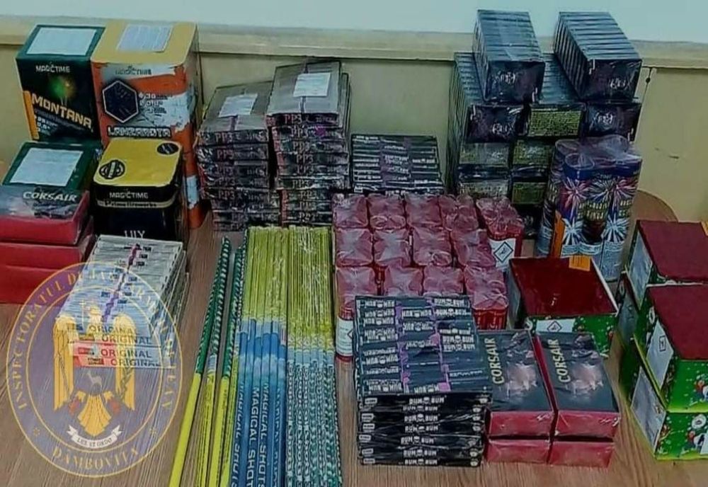 Mii de artificii și petarde, confiscate de jandarmii dâmbovițeni