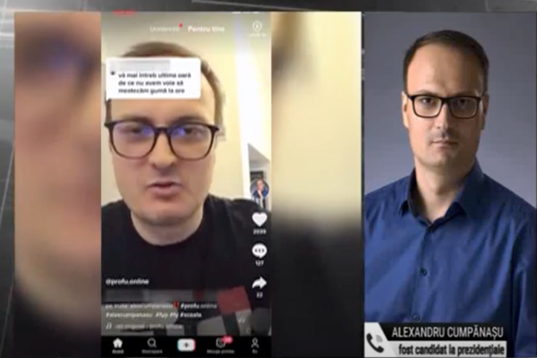 Ce spune Cumpănașu, la Realitatea Plus, după ce s-a deschis dosar penal pentru "profu" TikTok