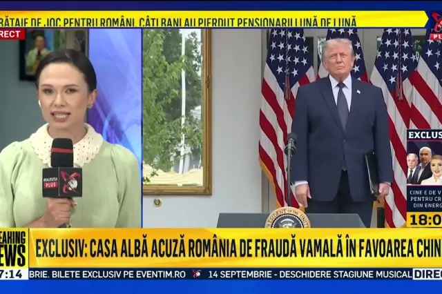 România apare într-un document al Casei Albe privind o schemă prin care China ar ocoli tarifele impuse de administrația Trump. Informații obținute în exclusivitate de jurnalista Ana Maria Păcuraru